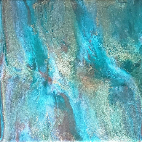 "Inner Peace" Resin Painting on Canvas