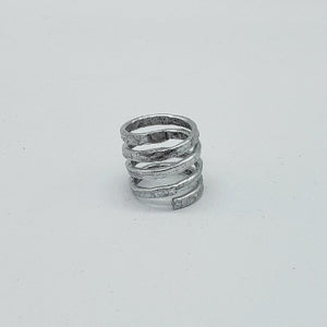 Adjustable Silver Spiral Ring