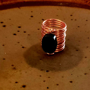 Copper and Jasper Ring
