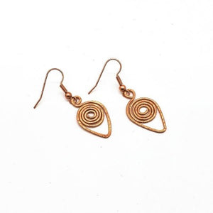 Copper Vortex Earrings