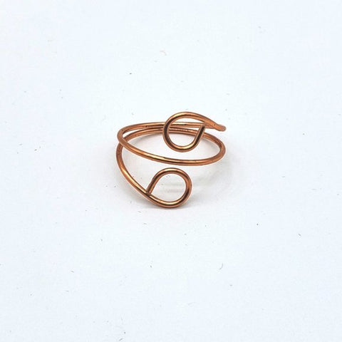 Handcrafted Adjustable Copper Ring